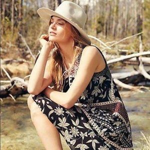 Anthropologie Floreat Grasslands Midi Dress